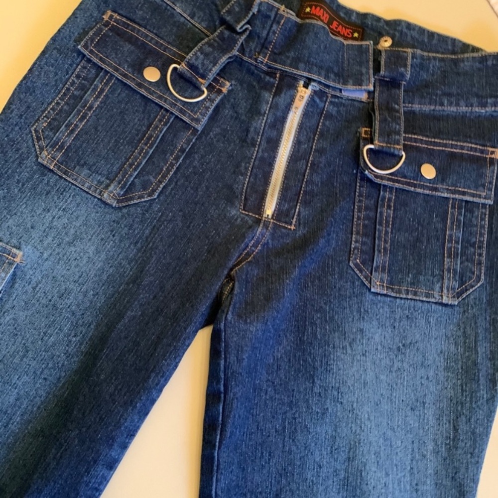 Maxi Jeans Dark Blue Boot Cut Denim